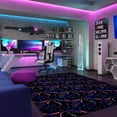 thumbnail image 3 of Joy Carpets Neon Lights Dynamo 12' x 15' Area Rug in Color Fluorescent, 3 of 3