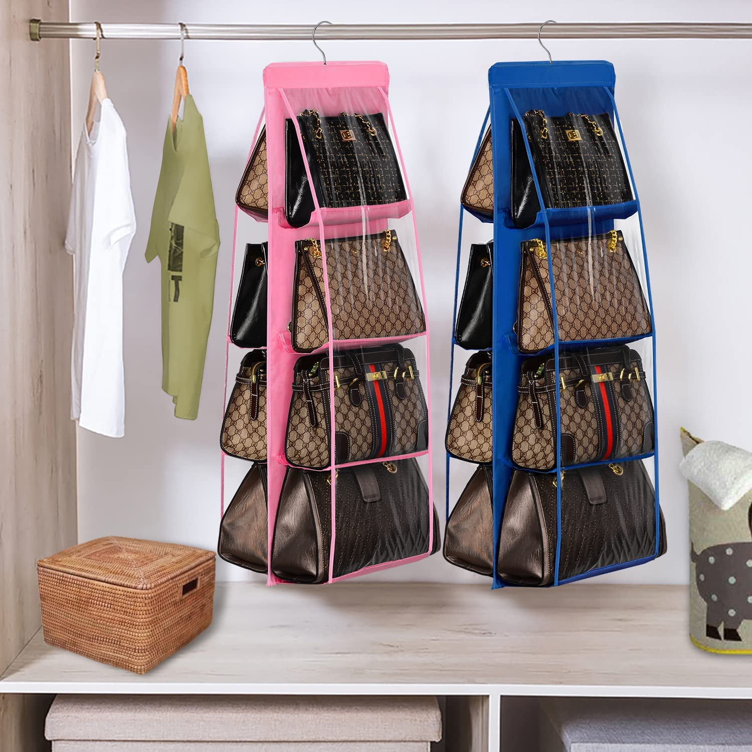 To Hang Organizing Handbags In Closet Storage Bag Organizer