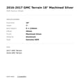 thumbnail image 2 of 2016-2017 GMC Terrain 18" Machined Silver OEM Factory Wheel Rim 23446993, 2 of 2
