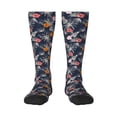 thumbnail image 2 of Lsque Hawaiian Style Printed Crew Socks Men's Women's LightWeight Thin Casual Calf Socks ,Knee High Socks,Cotton Socks, 2 of 9