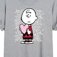 thumbnail image 3 of Peanuts - Charlie Brown Xoxo - Women's Oversized T-Shirt, 3 of 6