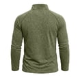 thumbnail image 5 of Trikvn Men's Quarter Zip Pullover Shirts Long Sleeve Mock Neck Slim Fit Athletic Tops Casual Lightweight Activewear Sweaters for Golf Workout Running and Daily Wear, 5 of 6
