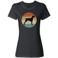 thumbnail image 3 of Inktastic Doberman Dog Retro Sunset Women's T-Shirt, 3 of 5