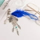 thumbnail image 2 of Llavero de Aleación con Plumas Bohemias, Llavero con Hebilla, Borlas, de de Turquesas Falsas, 2 of 8