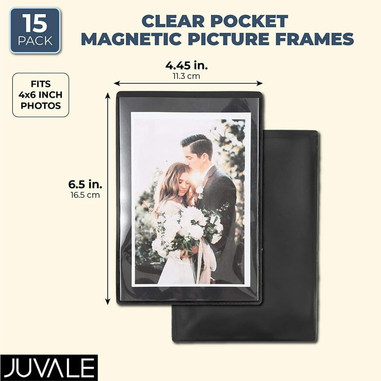  Tatuo 6 Pcs Magnet Picture Frames for Fridge Christmas  Magnetic Photo Magnets for Refrigerator 4x6 Wood Grain Wood Pattern  Magnetic Picture Frames for Refrigerator