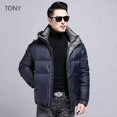 thumbnail image 5 of Chaqueta corta con capucha y relleno de plumón de pato, ropa de diseñador para hombre, chaquetas acolchadas ligeras, abrigos para hombre, ropa para hombre, 5 of 5