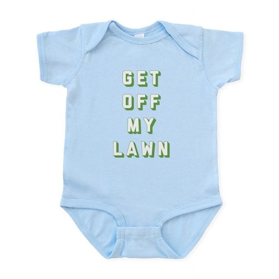 CafePress - Get Off My Lawn Baby Light Bodysuit - Baby Light Bodysuit, Size Newborn - 24 Months