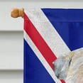 thumbnail image 3 of Wheaten Terrier Soft Coated with English Union Jack British Flag House Flag, 3 of 4