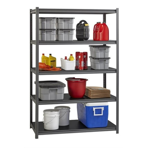 Kingfisher Lane 18" x 48" x 72" 5 Shelf Storage in Gray