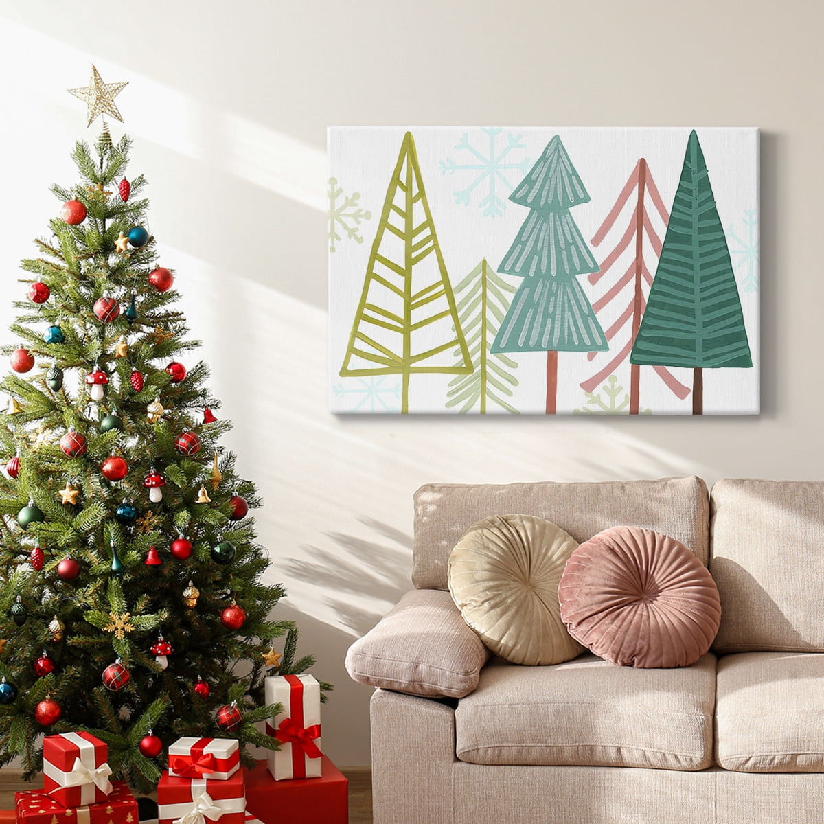 Modern Holiday Collection A- Gallery Wrapped Canvas