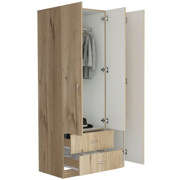 Closet Armable Excelsior Armario Recámara Color Café Claro