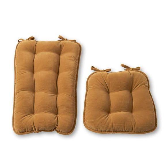 Greendale Home Fashions Ensemble de Coussins Jumbo pour Chaise à Bascule Cherokee 2 Pcs, Camel