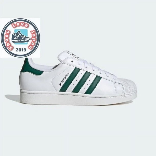 Adi-das Originals Superstar II JQ4730 Cloud White/Collegiate Green/Core Black Men