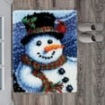 thumbnail image 4 of Guardoinrt Christmas Latch Hook Kit DIY Rug Making Kit Carpet Embroidery Snowman Snowman 52x38cm, 4 of 5