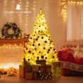 thumbnail image 2 of Costway 6 FT Artificial Christmas Tree with 1000 Branch Tips 280 Lights 11 Lighting Modes, 2 of 11