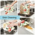 thumbnail image 2 of Yayeee 6 Pack Kitchen Dish Cloths Set for Washing Soft Drying Absorbent Microfiber Towels, Beige Apple Pattern, 2 of 9