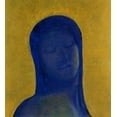 thumbnail image 2 of Redon, Odilon 15x16 White Modern Wood Framed Museum Art Print Titled - Closed Eyes Blue, 2 of 4