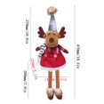 thumbnail image 3 of Adornos navideños, regalos navideños, muñeca de tela roja de pierna larga, adorno navideño, estatua de muñeca, 3 of 4