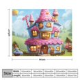 thumbnail image 2 of Cartoon Birthday Cake for Women Men Kids Flannel Throw Blankets Soft Fuzzy Lightweight for Home Decor Couch Bed Sofa, 2 of 7