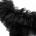 thumbnail image 5 of Detachable Tulle Boa Shawl, Black Bridal Ruffle Cape, 11.81x78.74inch, 5 of 6