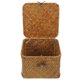 thumbnail image 2 of Cesta tejida para artículos diversos, cesta para guardar maquillaje con tapa, cesta para guardar artículos del hogar, 2 of 6