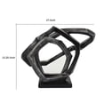 thumbnail image 5 of Benjara Abstract Decorative Tabletop Sculpture- Gray Resin Geometric- 17 Inch, 5 of 6