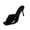 Black, variant on Women's Patent Leather Open Toe Mules High Heel Slingback Sandals Slip-On Ankle Strap Pumps Shiny Party Dress Shoes Summer Vacation Black 9