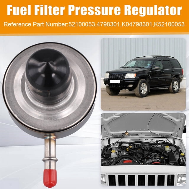 1 Pieza de Regulador de Presión de Filtro de Combustible para Coche, Bomba de Combustible para TJ L4 2.5L 1997-2002 Grand V8 5.2L 1997-1998 52100053