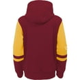 thumbnail image 3 of Youth Burgundy Washington Commanders Colorblock Full-Zip Hoodie, 3 of 3