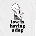 thumbnail image 3 of Peanuts - Love is Having a Dog - Men's Short Sleeve Graphic T-Shirt, 3 of 6