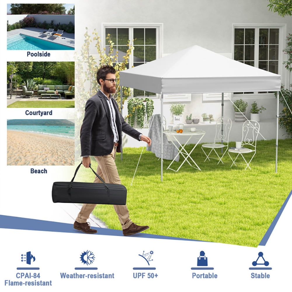 Aimee Lii 6.6 x 6.6 Feet Outdoor Pop-up Canopy Tent with UPF 50+ Sun Protection, Backyard Canopy Gazebo for Party Camping BBQ Events, White Aimee Lii 6.6 x 6.6 Feet Outdoor Pop-up Canopy Tent with UPF 50+ Sun Protection, Backyard Canopy Gazebo for Party Camping BBQ Events, White