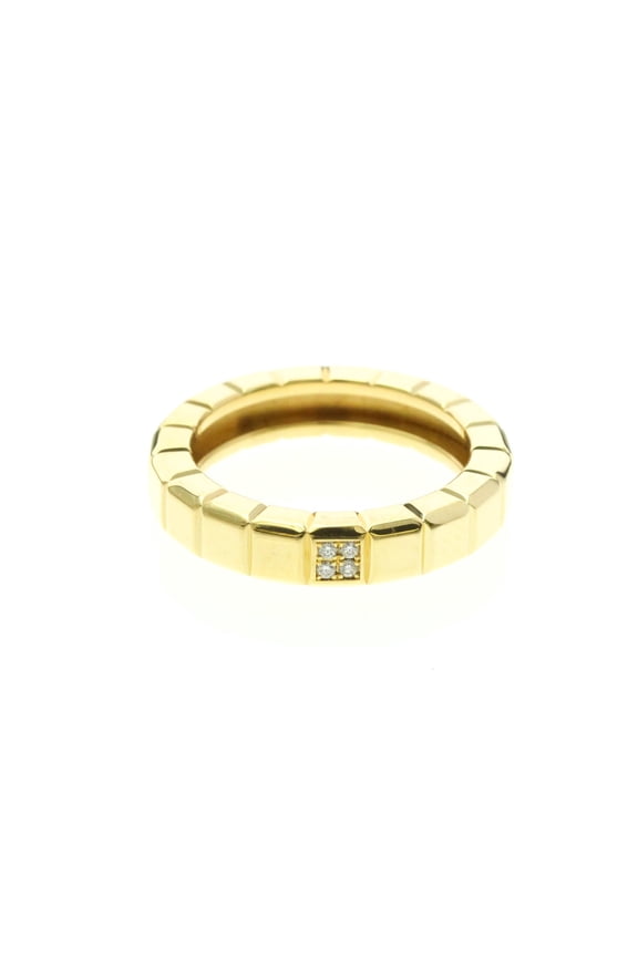 Pre-Owned Chopard Ice Cube Ring 82/3789 Yellow Gold (18K) Fashion Diamond Band Ring Gold