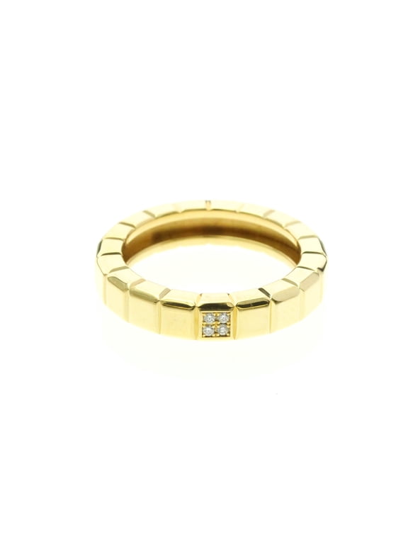 Pre-Owned Chopard Ice Cube Ring 82/3789 Yellow Gold (18K) Fashion Diamond Band Ring Gold