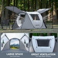 thumbnail image 6 of AOPEC Pop Up Camping Tent, 2/4/6 Person Instant Tent Waterproof PU4500mm, Spacious Ventilated Camping Tent with Front Porch, Quick Setup Lightweight Portable for Outdoor Camping Hiking Beach, 6 of 6