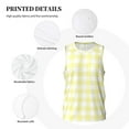 thumbnail image 3 of Sikiie Lemon Yellow Checkboard Basketball Jersey Reversible Men's Mesh Athletic Sports Shirts Training Practice S-4XLSmall, 3 of 6