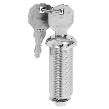 Small Round Lock Security Drawer Locks Cabinet with Keys File Tool Case Replaceable Toolbox