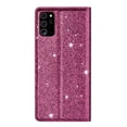 thumbnail image 2 of Allytech Wallet Case for Galaxy Note 20, Slim Shell PU Leather Folding Stand Glitter Bling Case Folio Flip Full Protection Cards Slots Wallet Case Cover for Galaxy Note 20, Rose, 2 of 4