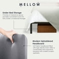thumbnail image 3 of Mellow KERT Metal and Wood Platform Bed Frame with Upholstered Headboard, Queen, 3 of 12