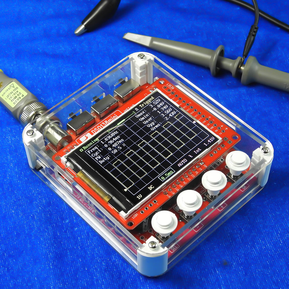 JYE Tech DSO138 Mini Digital Oscilloscope DIY Kit SMD Parts 1MSa/S 0-200KHz R2C8 
