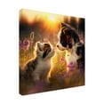 thumbnail image 2 of Canvas Wall Art - Ray Heere 'Cats And Dogs 29' Wall Art for Living Room, Bedroom, or Office Décor by Trademark Fine Art - 35 x 35 Inches, 2 of 4