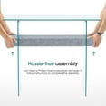 thumbnail image 3 of Ivinta Narrow Glass Console Table with Storage Modern Sofa Table Entryway Table Glass Writing Desk Small Computer Desk TV Table Buffet Table Modern Accent Table for Small Space Living Room Hallway, 3 of 10