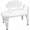 Carex Composite Bathtub Transfer Bench, 300 lb Weight Capacity, Height Adjustable, White