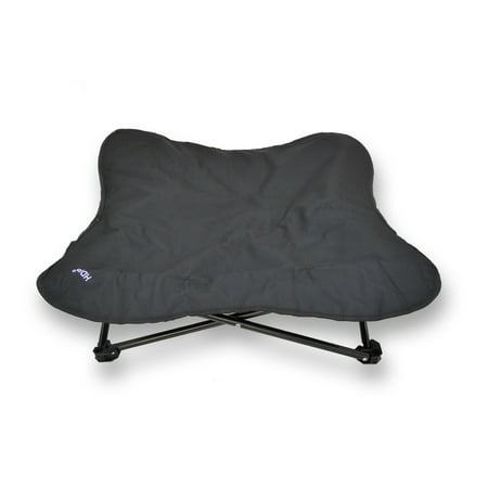 UPC: 0741533485987 | HDP Elevated Padded Napper Cot Space Saver Pet Bed Color:Black Size:Medium