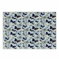 thumbnail image 1 of Butterfly Cutting Board, Silhouettes and with Swirled Curly Wings on Pastel Color Blots, Decorative Tempered Glass Cutting and Serving Board, Small Size, Multicolor, by Ambesonne, 1 of 1