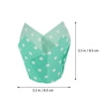 thumbnail image 4 of 100pcs Tulip Cupcake Baking Cups Muffin Baking Liners Holders Cupcake Wrappers, 4 of 5