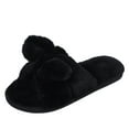thumbnail image 4 of Oyedens Bowknot Slippers for Women Bowknot Open Toe House Slippers for Woman Memory Foam Home Shoes, 4 of 7