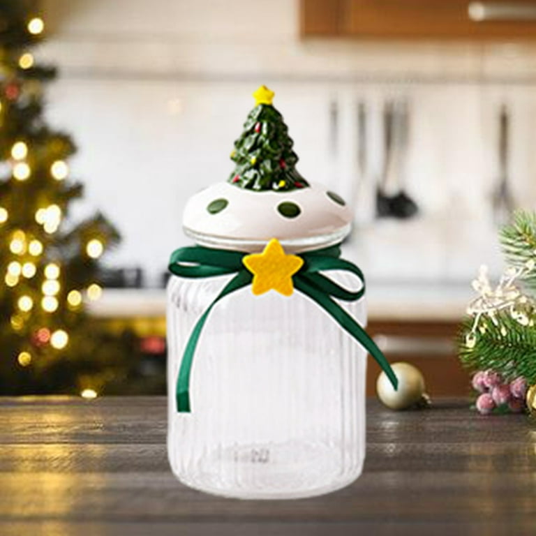  OSALADI Christmas Cookie Jars Santa Claus Candy Jar
