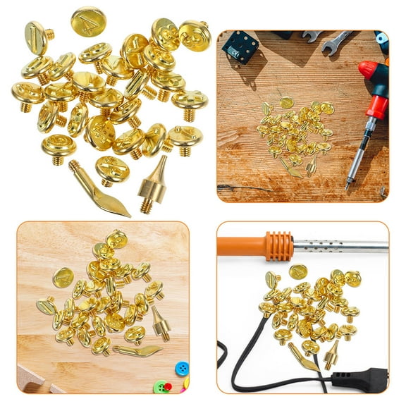 UPOUART 2Sets Woodburning Letter Stamps with Durable Brass Tips for Soldering and Crafting on Wood Paper