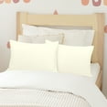 thumbnail image 2 of REGALWOVEN Soft Microfiber Pillowcases Set of 2 Pillowcases Non-Standard Cream 14"x20", 2 of 7
