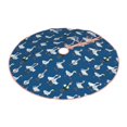 thumbnail image 2 of KLL Christmas Tree Skirt,Party Decorations Farmhouse for Christmas Decorations Holiday Party 48" -Cartoon Geese With Xmas, 2 of 6